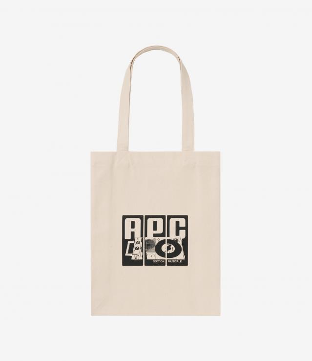 さち　A.P.C. エコバッグ ホワイト ポリエステル100% さち A.P.C. エコバッグ ホワイト ポリエステル100% 楽天市場