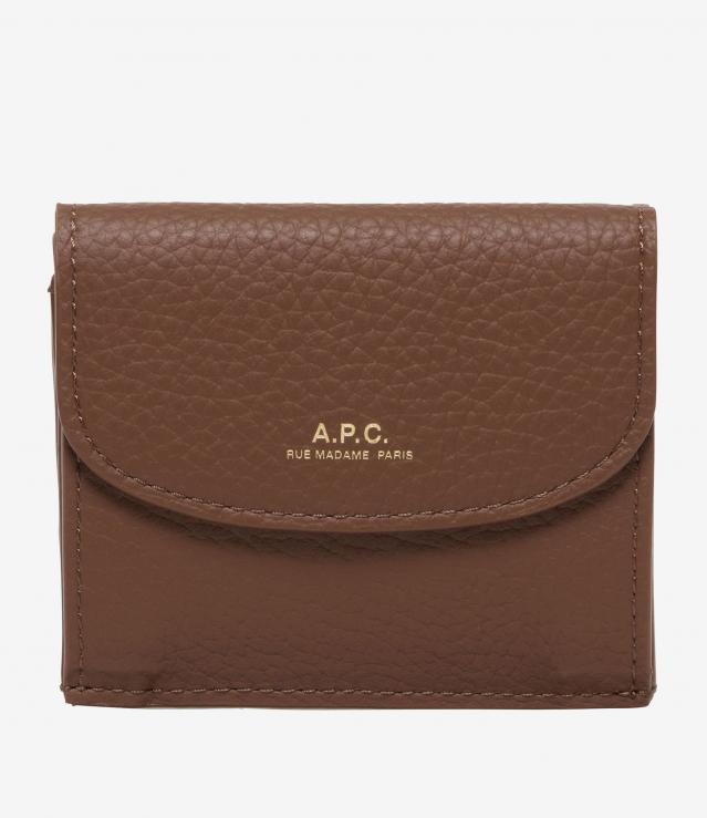 【APCロゴ財布】A.P.C Morgan Compact Wallet A.P.C. / アーペーセー | Morgan コンパクトウォレット - Black