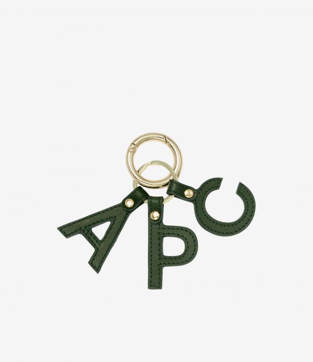 JJJJound A.P.C. グリーンレザーキーホルダー A.P.C. JJJJound Hotel Key tag キーホルダー - メルカリ