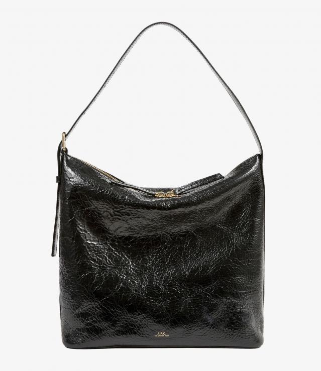 ショルダーバッグ・ポシェット A.P.C. Vera Bag In Black Leather Vera bag | Grained leather and smooth leather | A.P.C.
