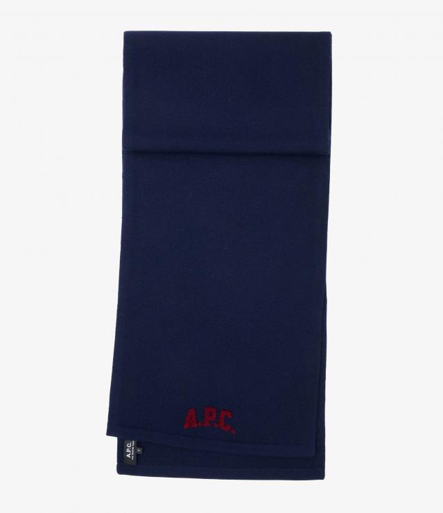 新品　A.P.C. コットンマフラー　ボーダー　ネイビー　レッド　アーペーセー 楽天市場】apc マフラーの通販