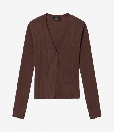 A.P.C. ニットジャケット　カーディガン　ウール　ブラック アーペーセー アーペーセー A.P.C. カーディガン ニット ネイビー メンズ APC