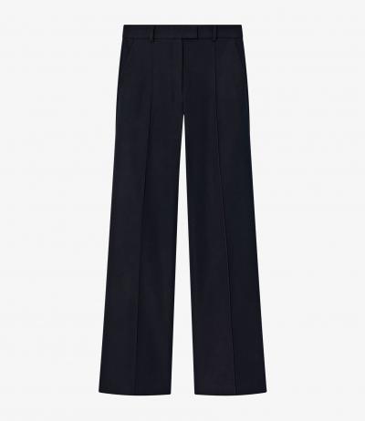 プレスライン入りストレートレッグパンツ