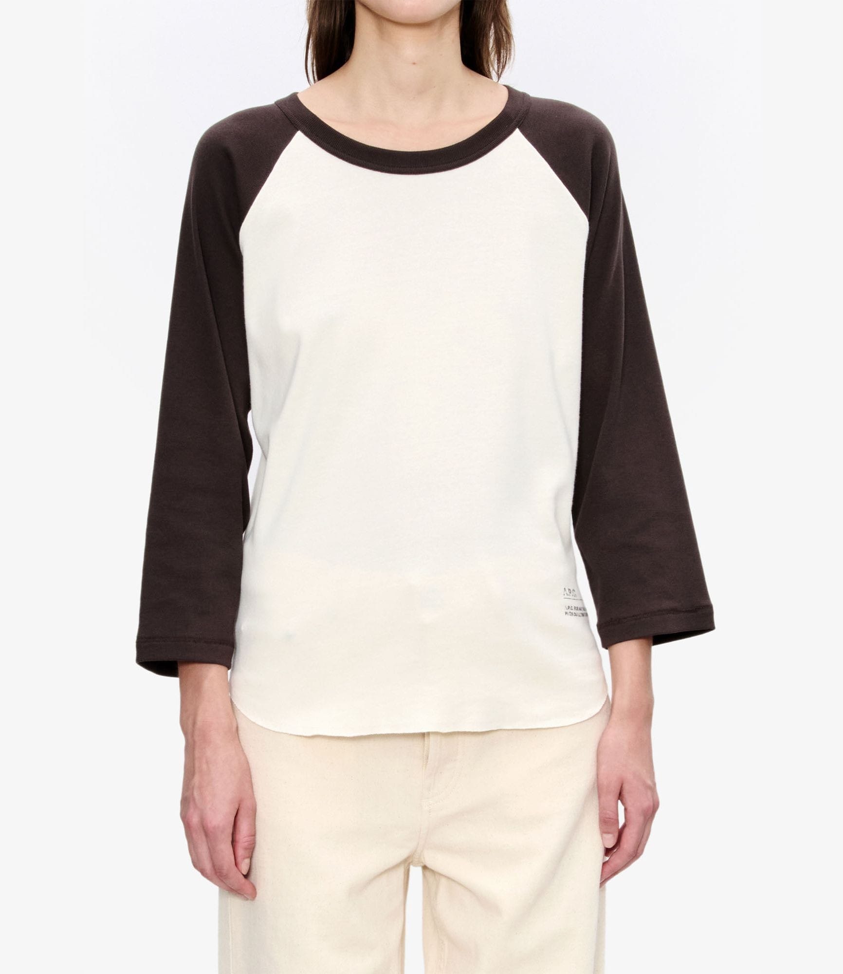 ベージュ/マロン