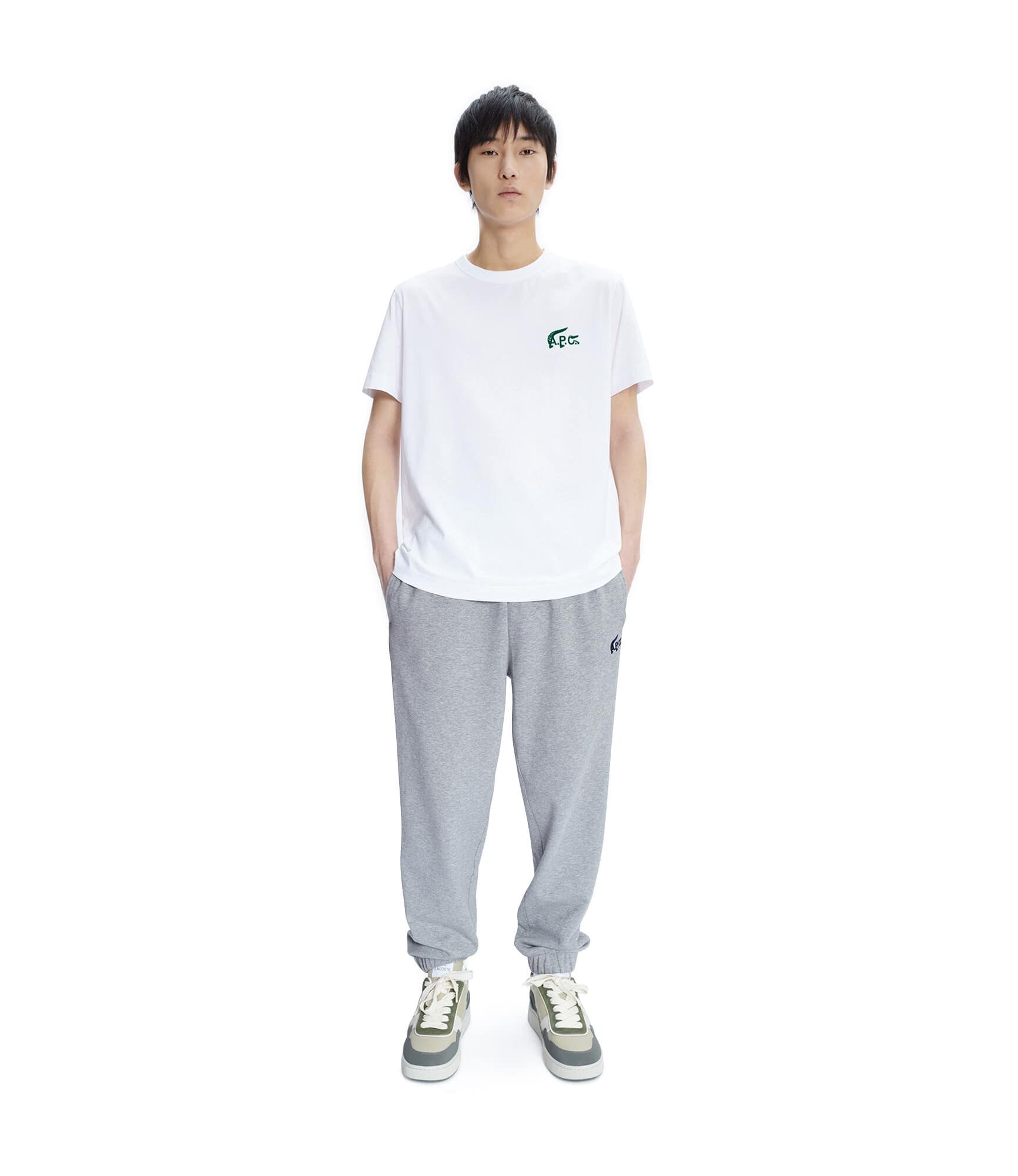 スモールロゴTシャツ A.P.C. Lacoste(メンズサイズ)|A.P.C. X LACOSTE コピー APC × Lacoste スモールロゴ Tシャツ Tシャツ/カットソー(半袖/袖なし)
