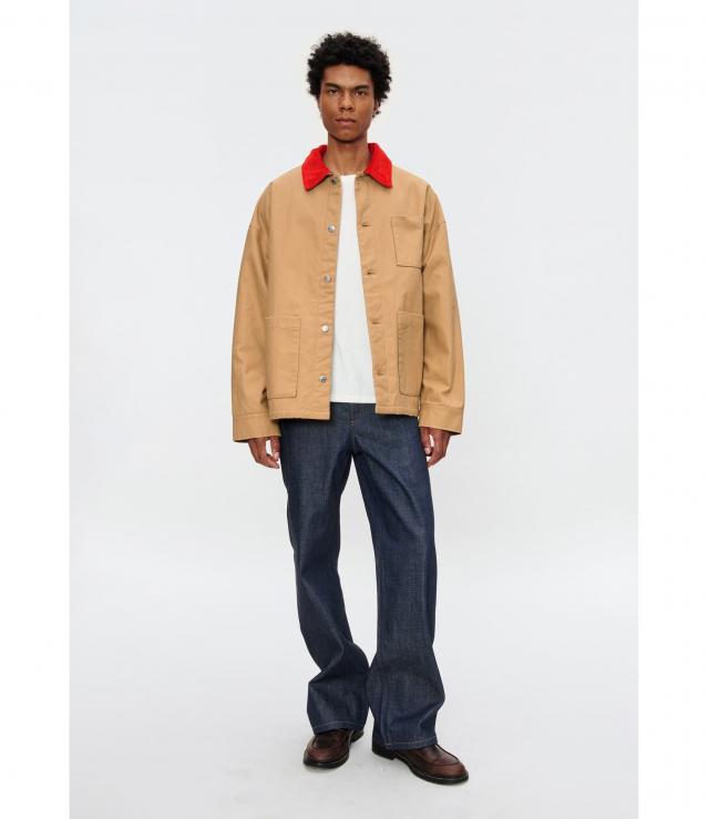 A.P.C. ブラウン ボア襟 ジャケット　アーペーセー　ブルゾン 中古・古着通販】A.P.C. (アーペーセー) ボアジャケット