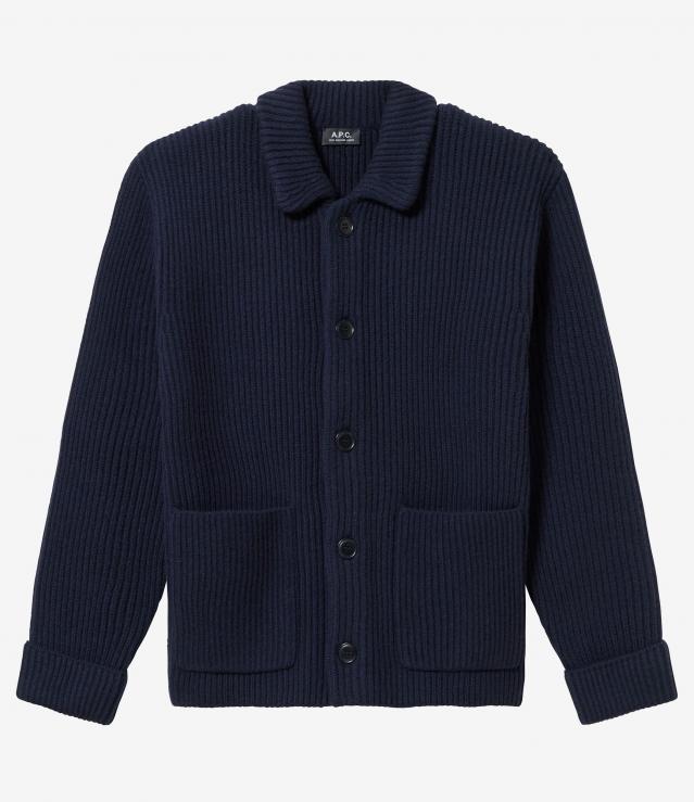 A.P.C. ダークグレー リブカーディガン A.P.C. | ニット / カーディガンの商品一覧 | A.P.C.