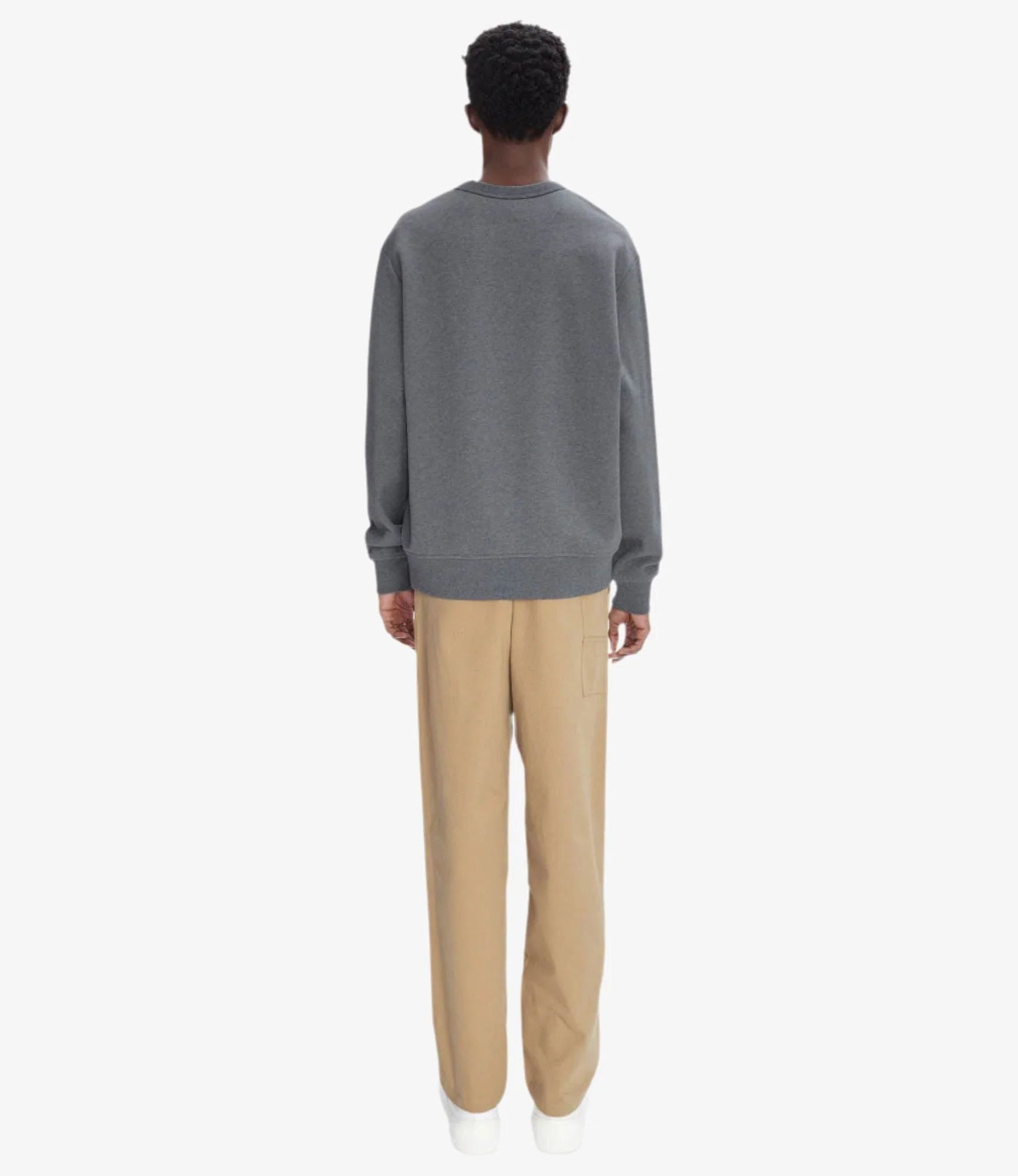 杢チャコールグレー/白