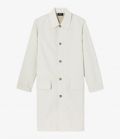 コーティングキャンバスユニセックスオーバーコート