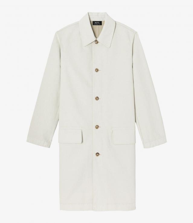 コーティングキャンバスユニセックスオーバーコート