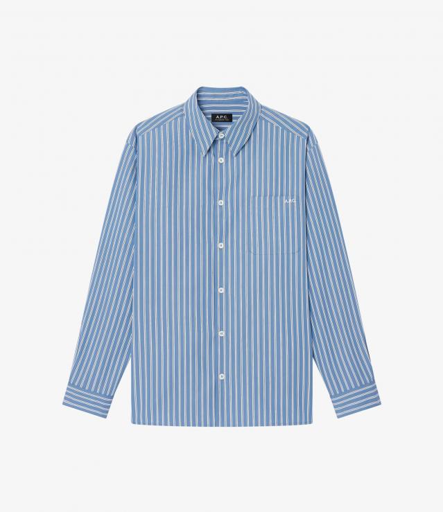 ルーズフィットブルーストライプシャツ｜HOMME ｜A.P.C. | アー・ペー