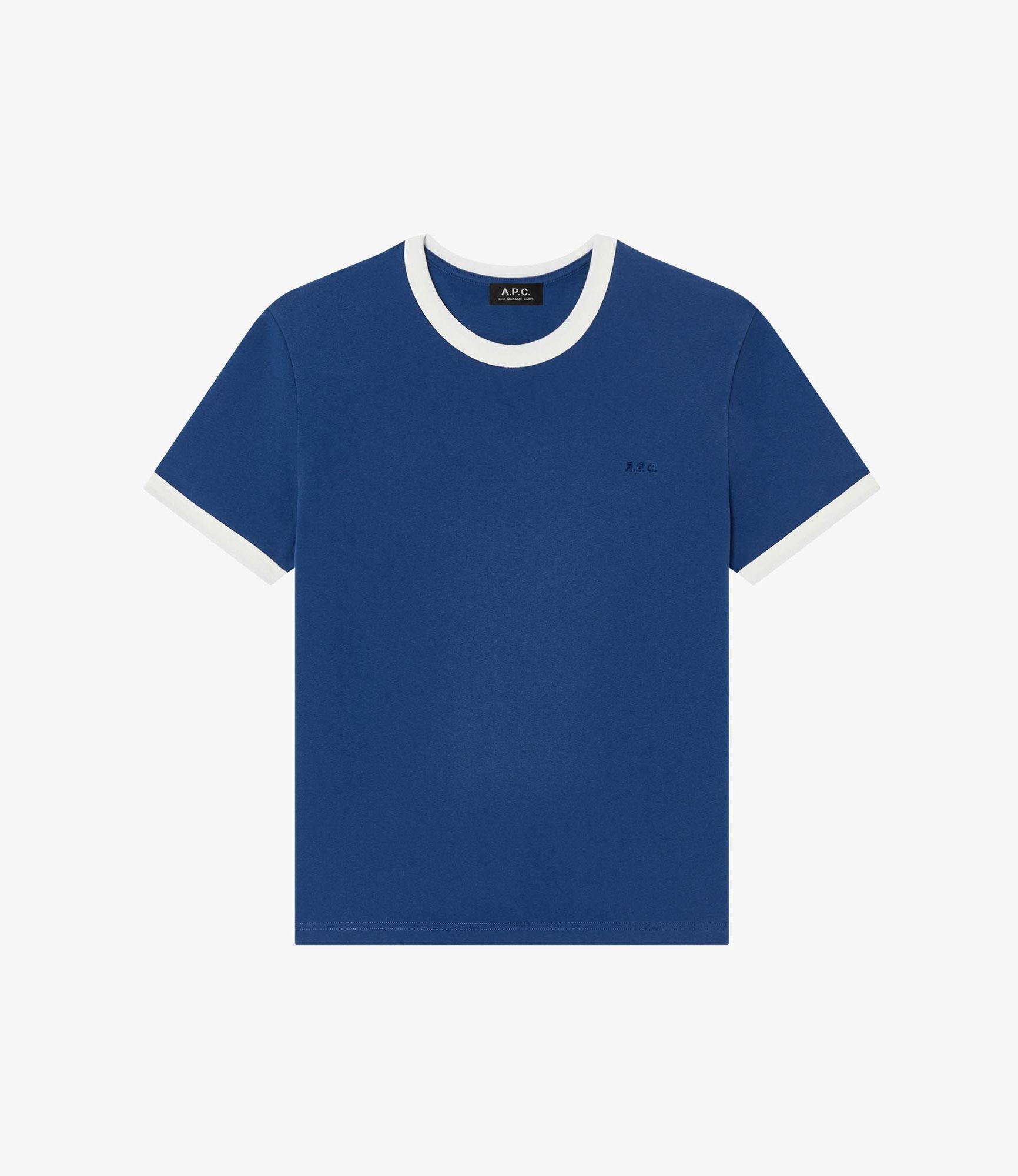 A.P.C. 　レトロリンガーTシャツ　ネイビー　プリントT 日本製 Ringer Tシャツ｜HOMME ｜A.P.C. | アー・ペー・セー日本公式