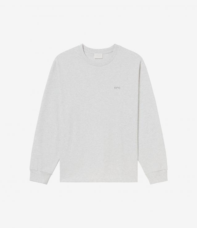 406 ロゴパッチ付長袖Tシャツ