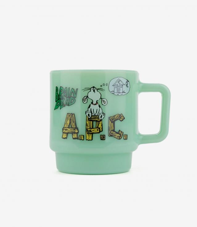 Brain Dead x A.P.C. Milk Glass Mug