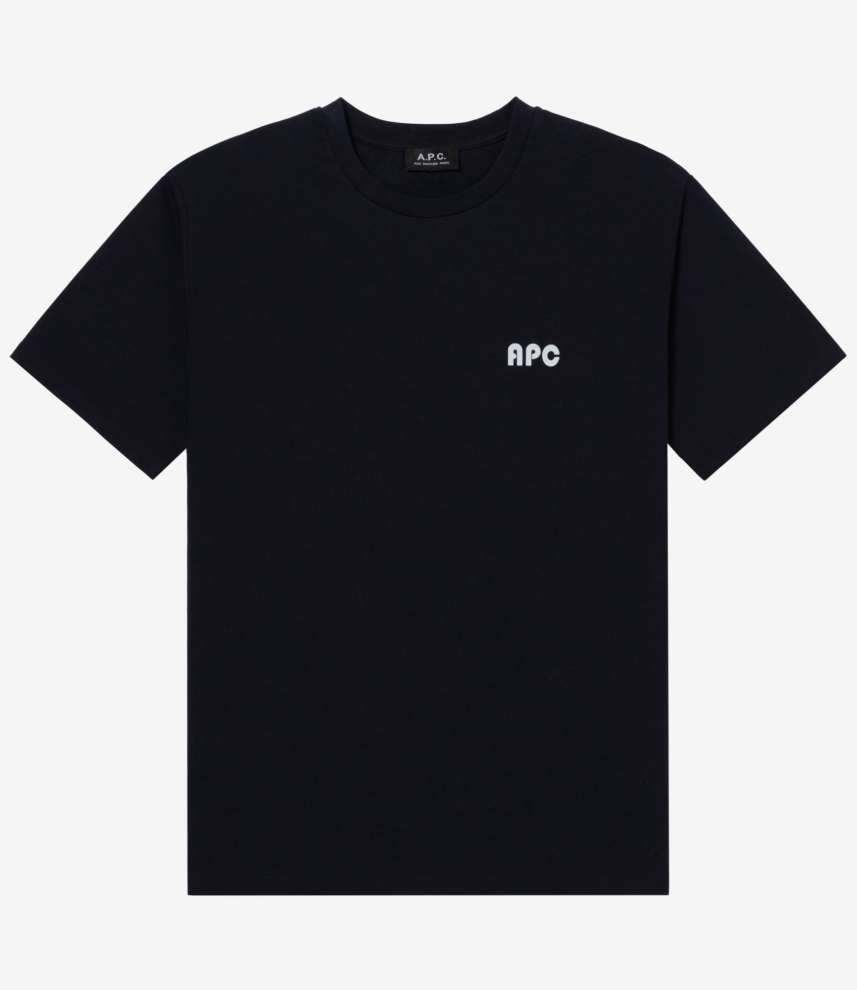 A.P.C. ブラック Tシャツ Mサイズ A.P.C.: ブラック コットン Tシャツ | SSENSE 日本